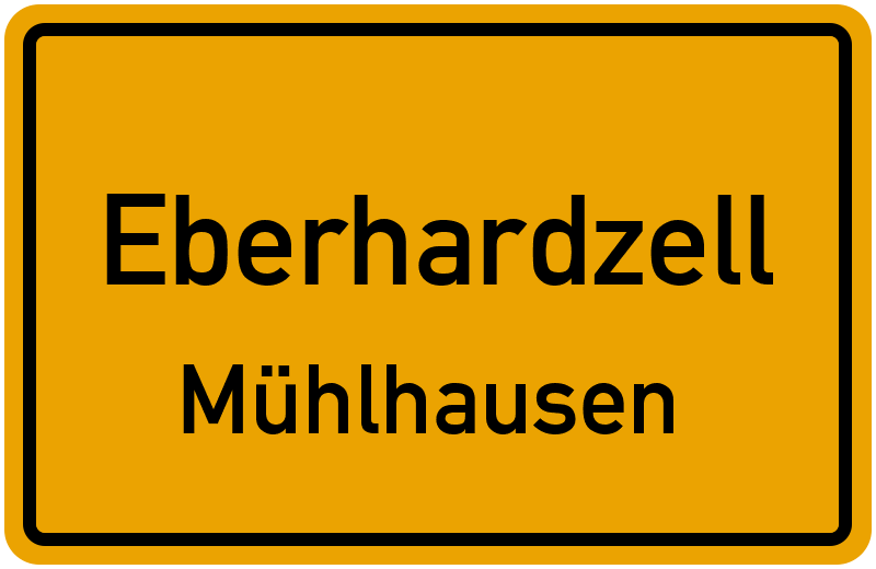 Ortsschild Eberhardzell