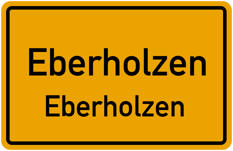 Ortsschild Eberholzen