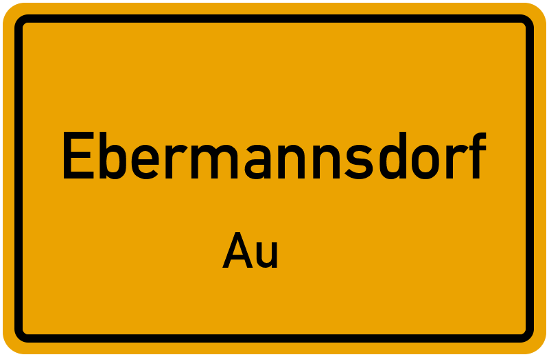 Ortsschild Ebermannsdorf