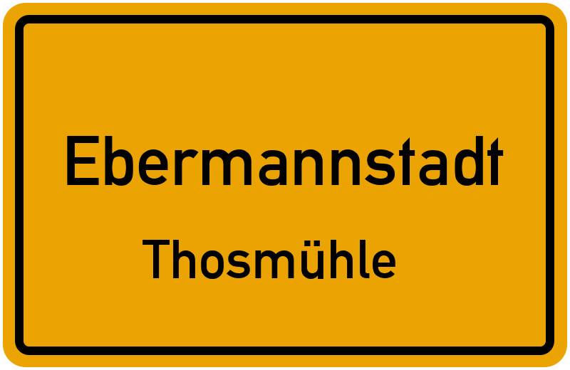 Ortsschild Ebermannstadt