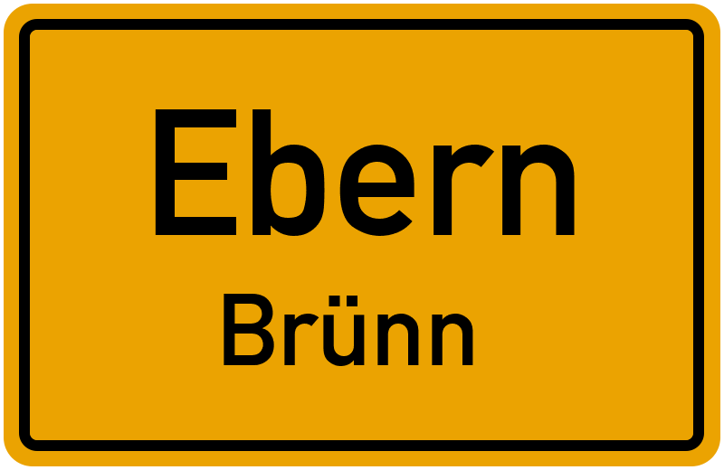 Ortsschild Ebern