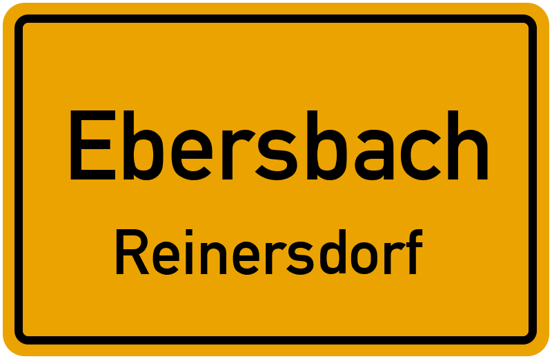 Ortsschild Ebersbach