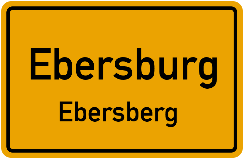 Ortsschild Ebersburg