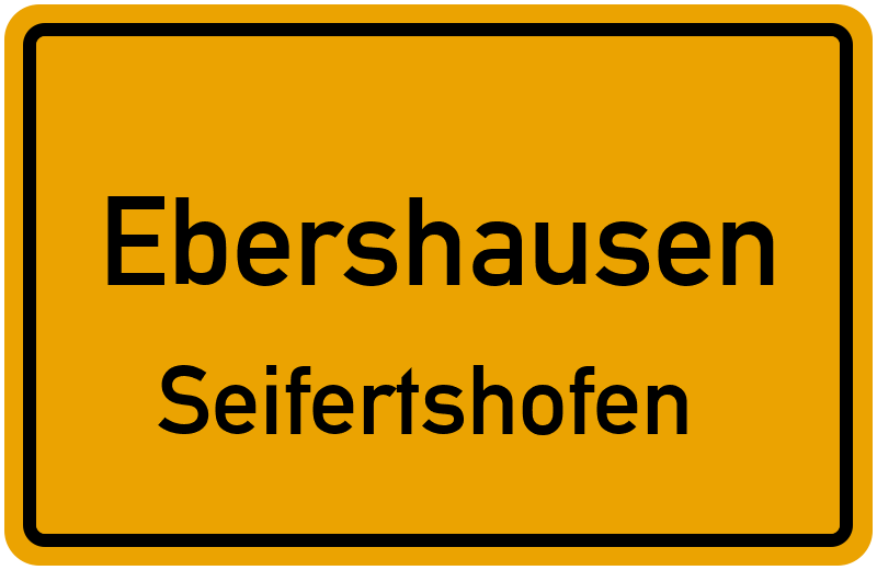 Ortsschild Ebershausen