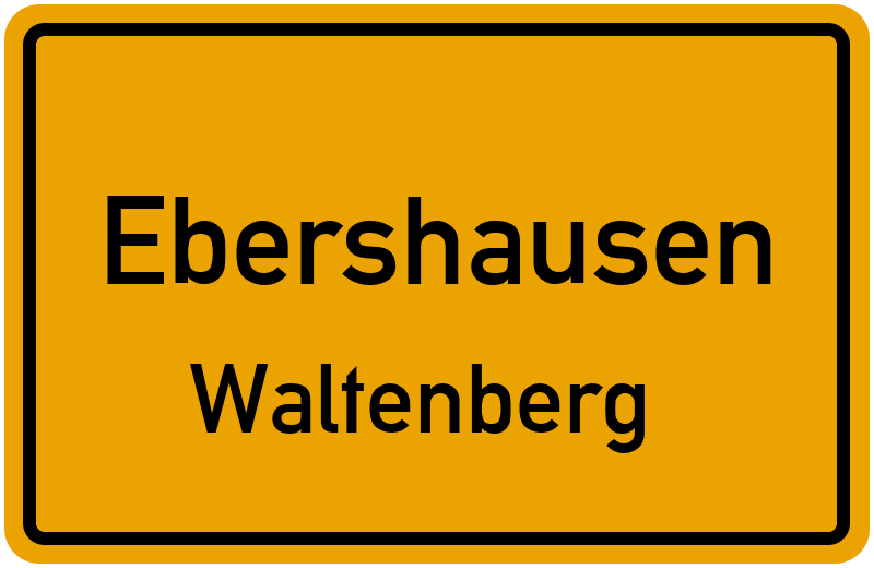 Ortsschild Ebershausen