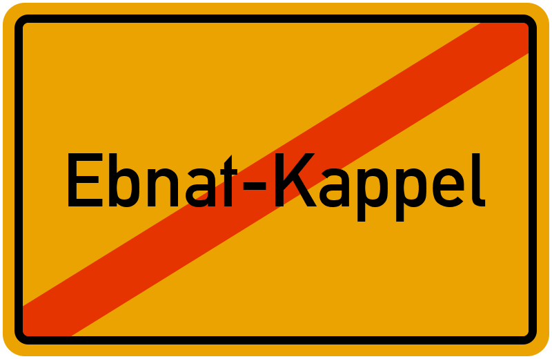 Ortsschild Ebnat-Kappel