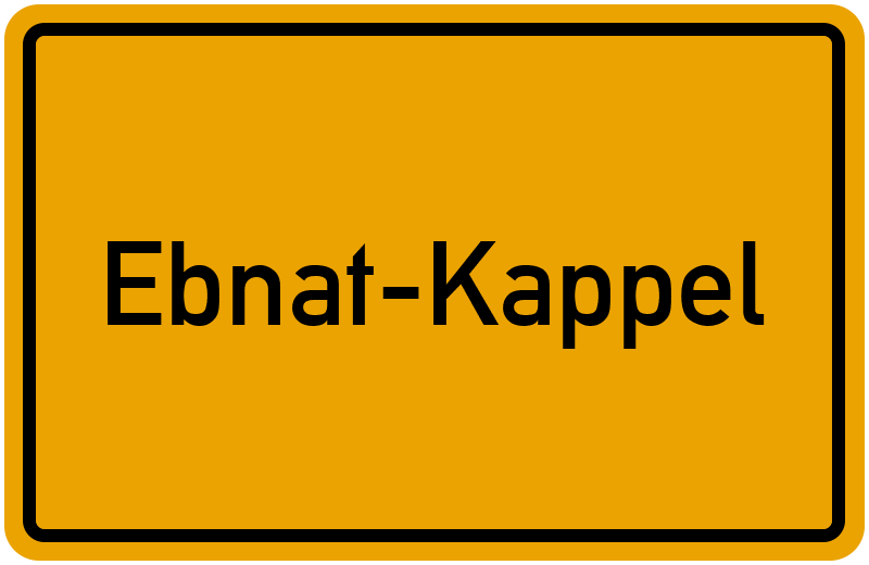 Ortsschild Ebnat-Kappel