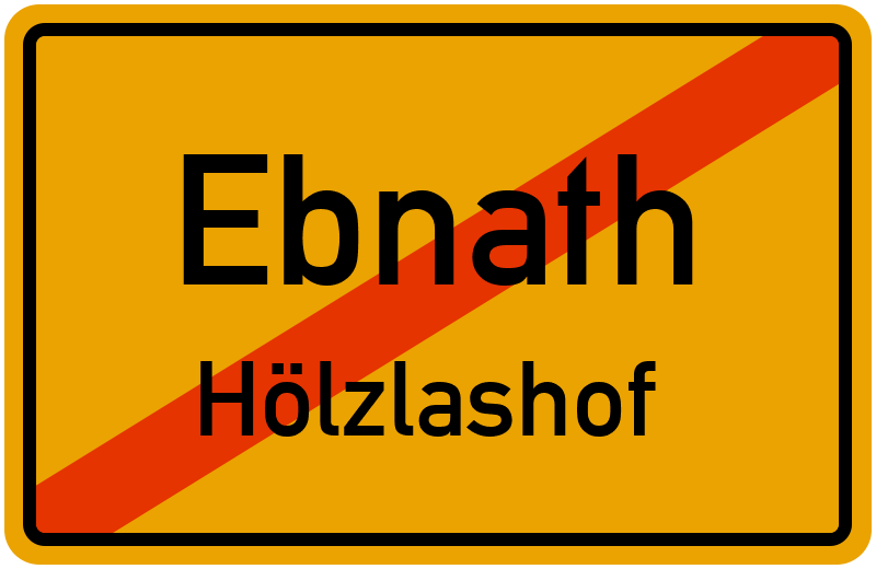 Ortsschild Ebnath
