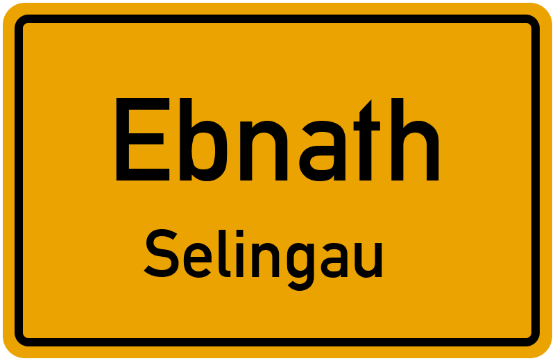 Ortsschild Ebnath