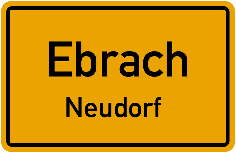 Ortsschild Ebrach