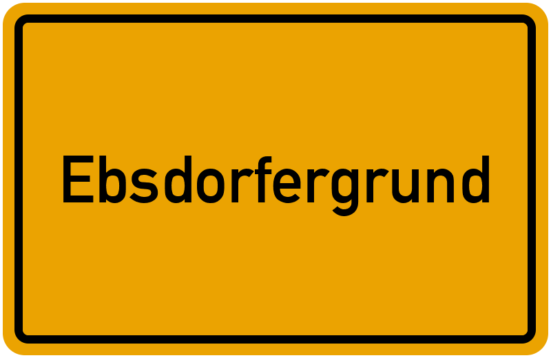 Ortsschild Ebsdorfergrund