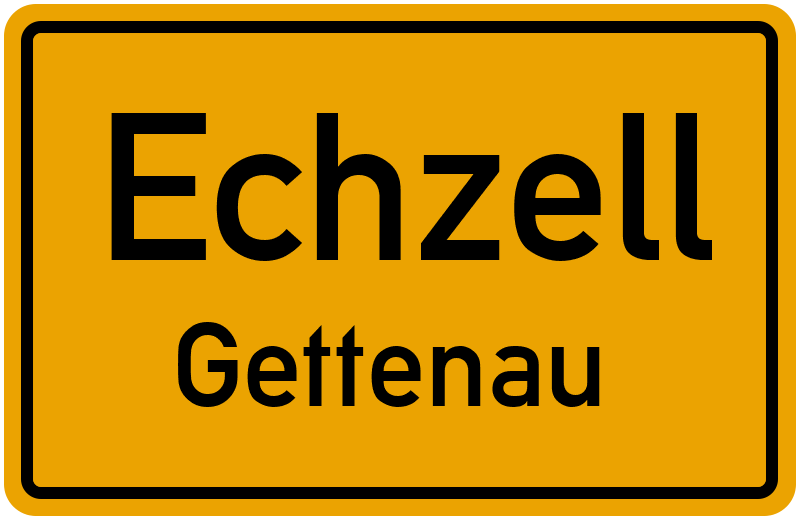Ortsschild Echzell