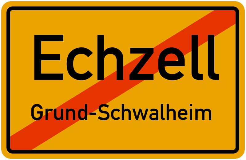 Ortsschild Echzell