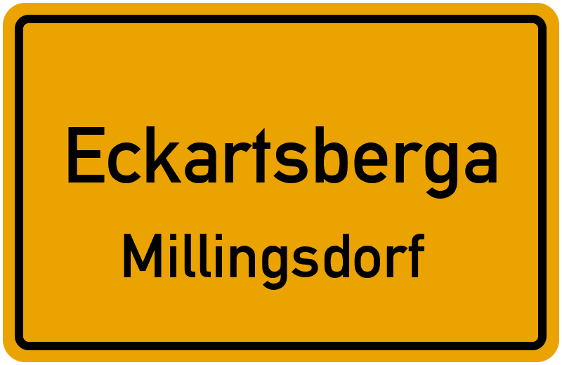 Ortsschild Eckartsberga
