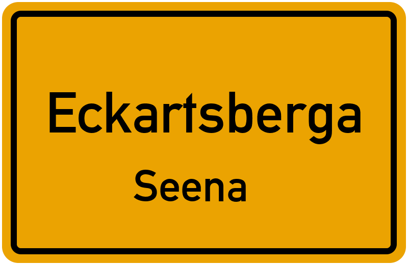 Ortsschild Eckartsberga