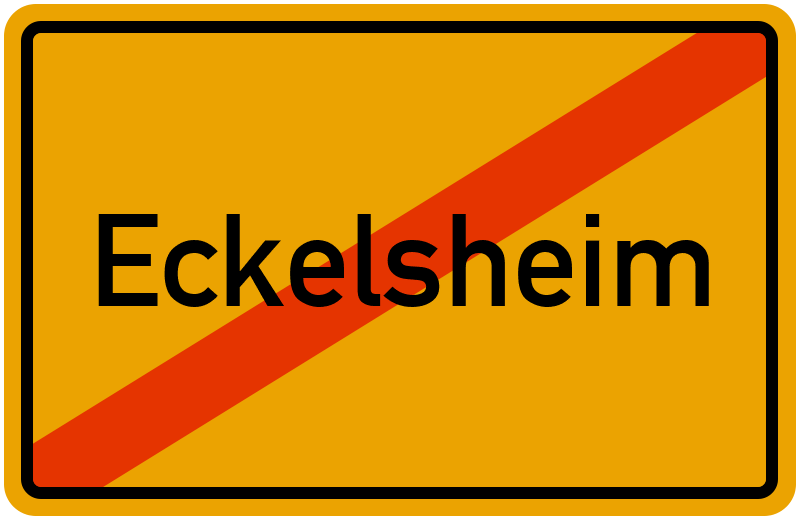 Ortsschild Eckelsheim