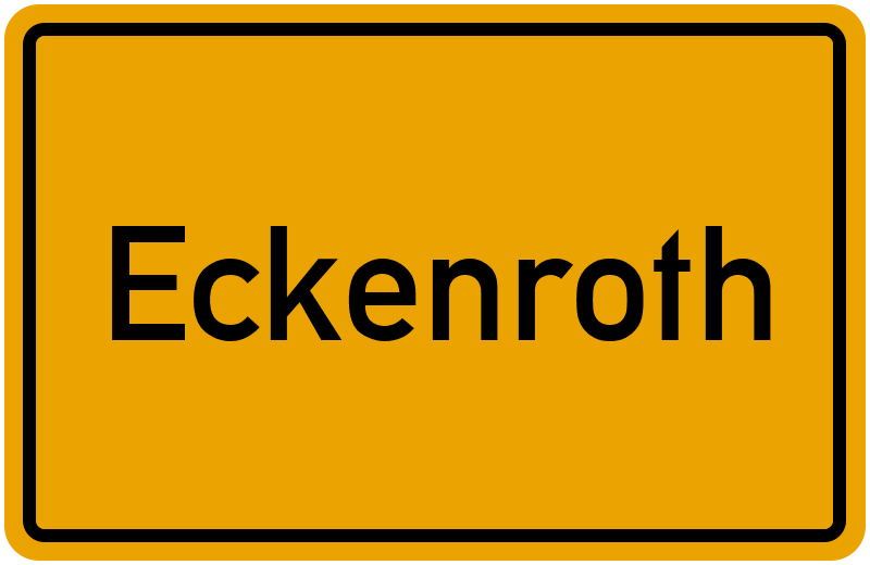 Ortsschild Eckenroth