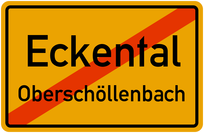 Ortsschild Eckental