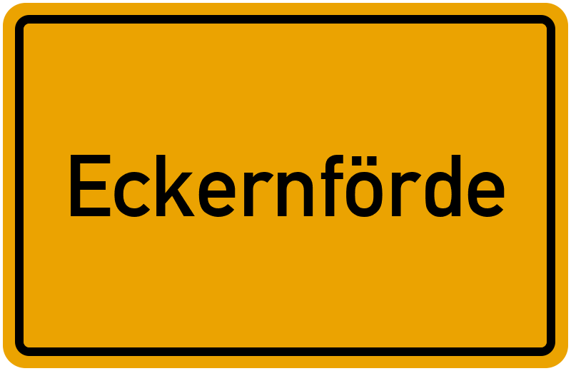 Ortsschild Eckernförde