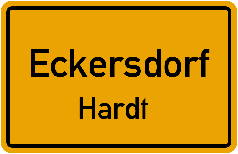 Ortsschild Eckersdorf