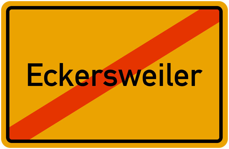 Ortsschild Eckersweiler