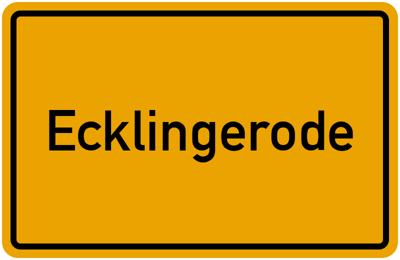 Ortsschild Ecklingerode