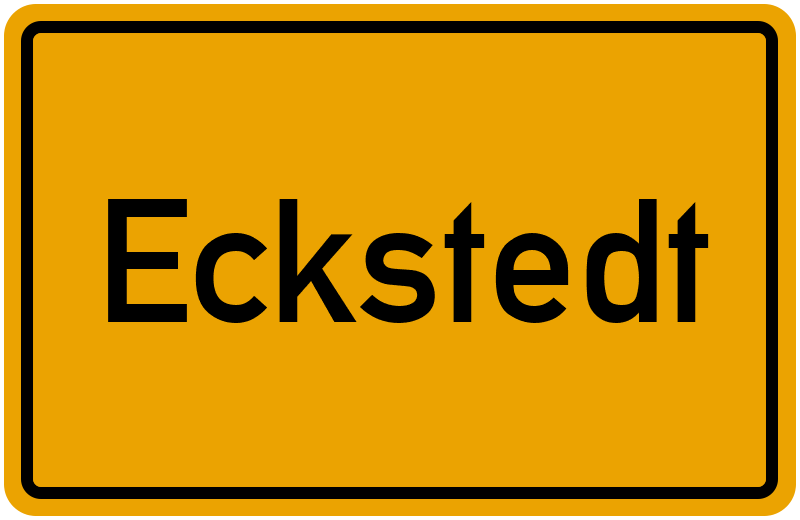 Ortsschild Eckstedt