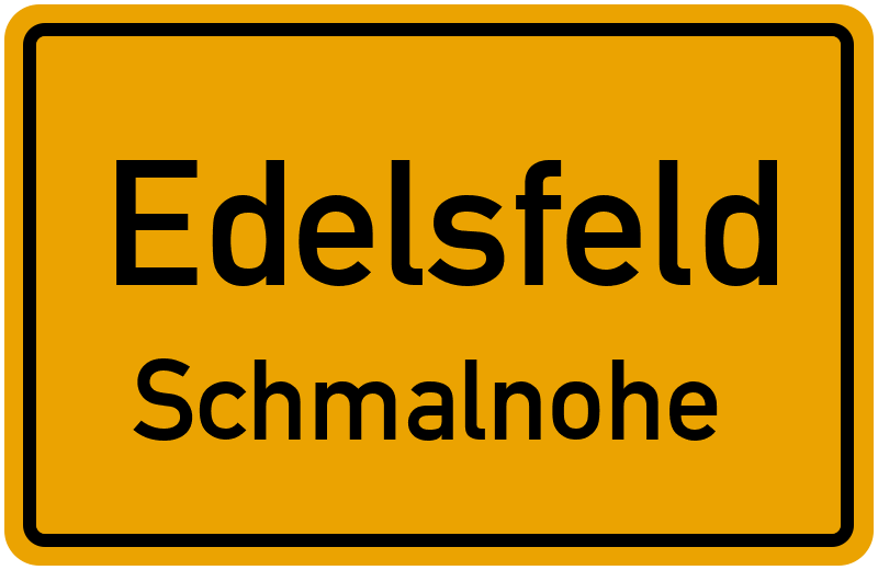 Ortsschild Edelsfeld
