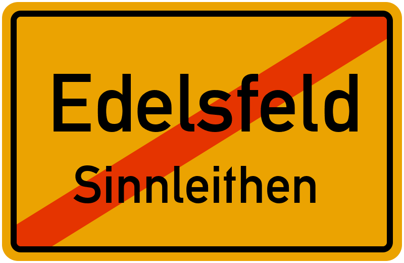 Ortsschild Edelsfeld