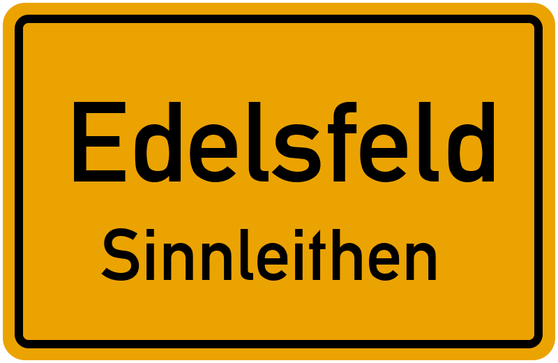 Ortsschild Edelsfeld