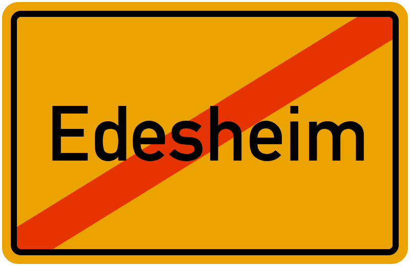 Ortsschild Edesheim