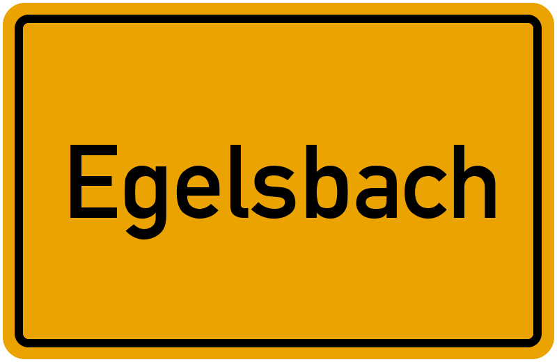 Ortsschild Egelsbach