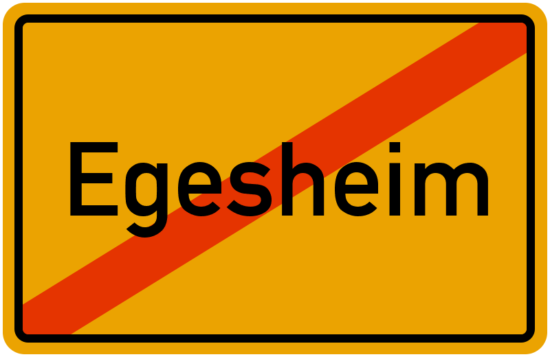 Ortsschild Egesheim