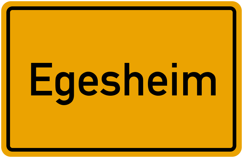 Ortsschild Egesheim
