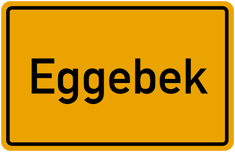 Ortsschild Eggebek