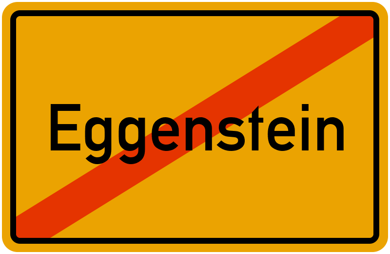 Ortsschild Eggenstein