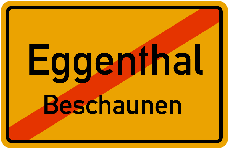 Ortsschild Eggenthal
