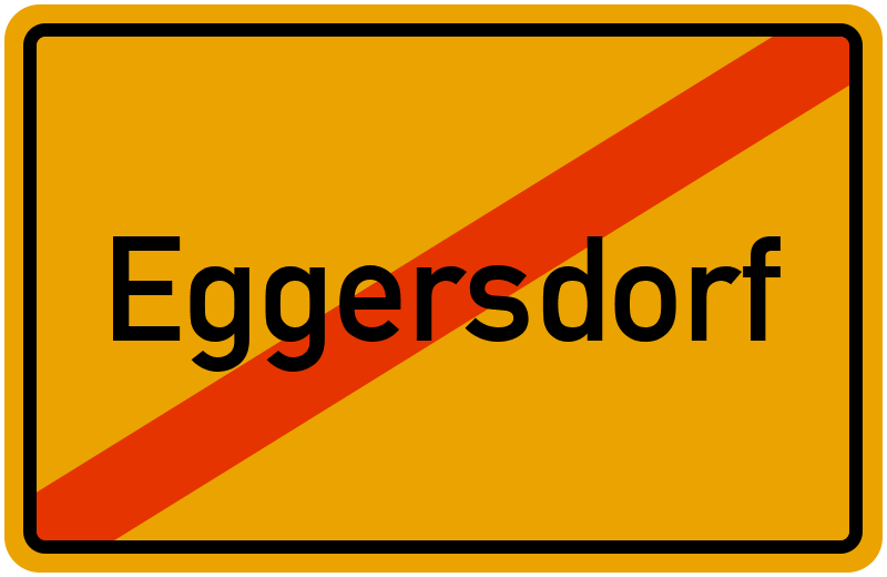 Ortsschild Eggersdorf