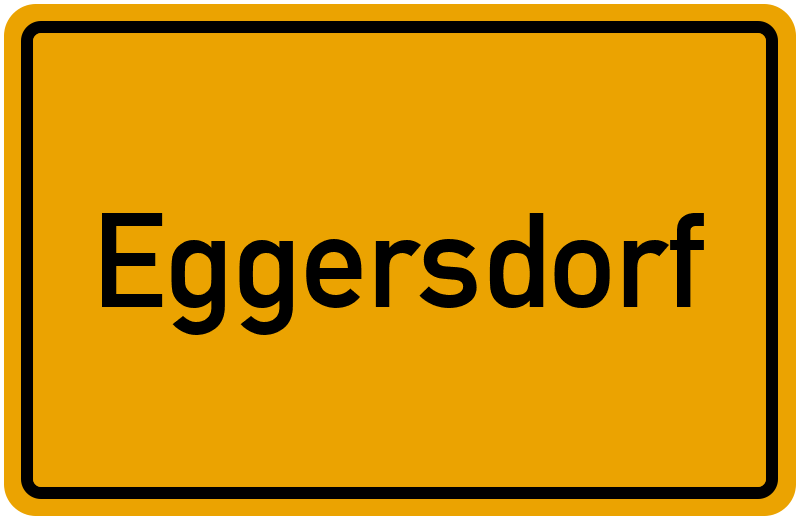 Ortsschild Eggersdorf