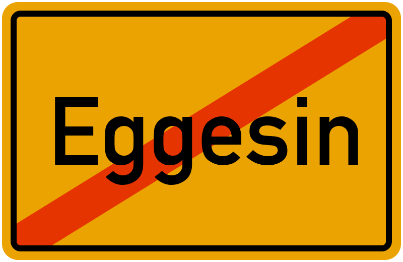 Ortsschild Eggesin