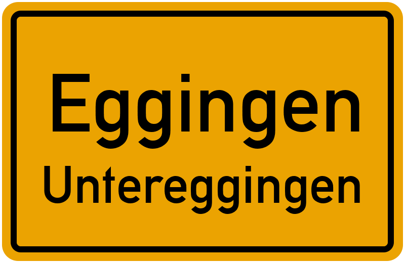 Ortsschild Eggingen
