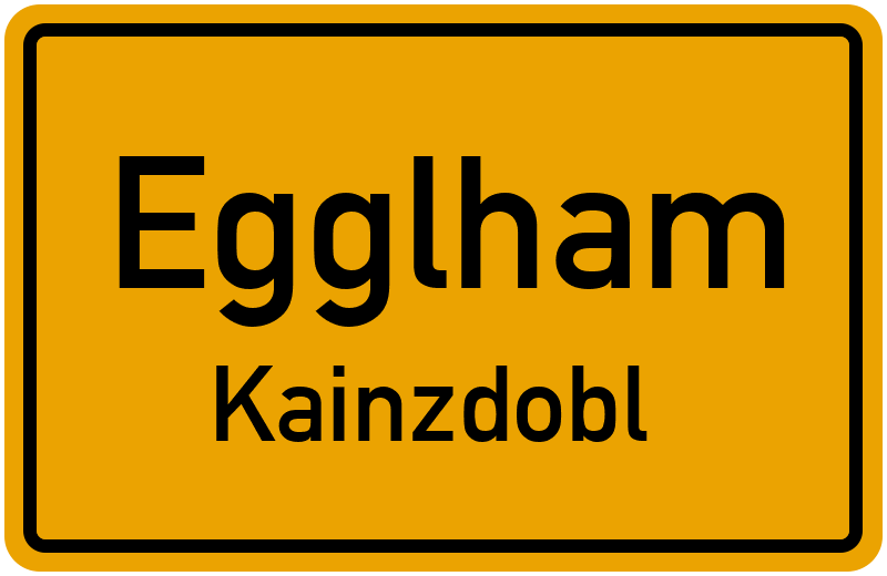 Ortsschild Egglham