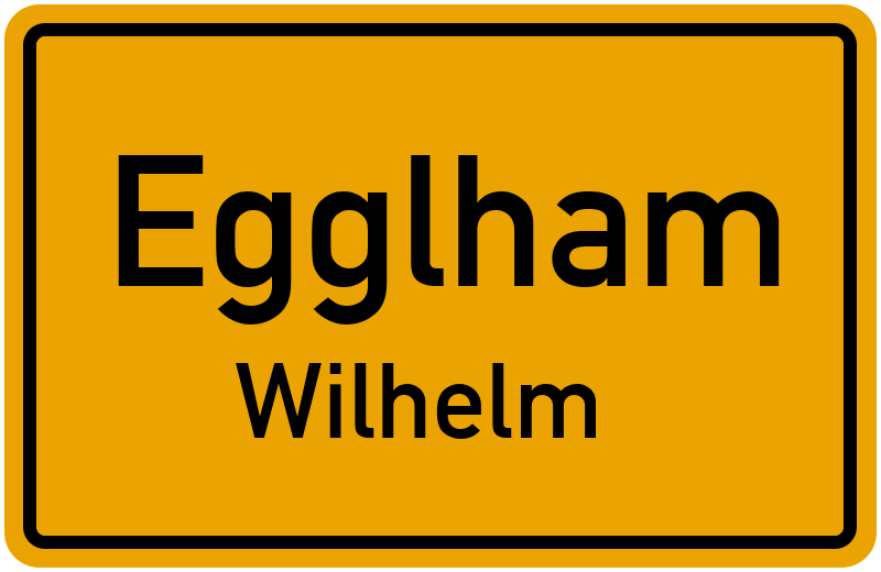 Ortsschild Egglham