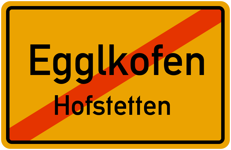 Ortsschild Egglkofen