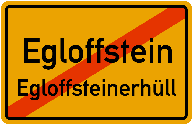 Ortsschild Egloffstein