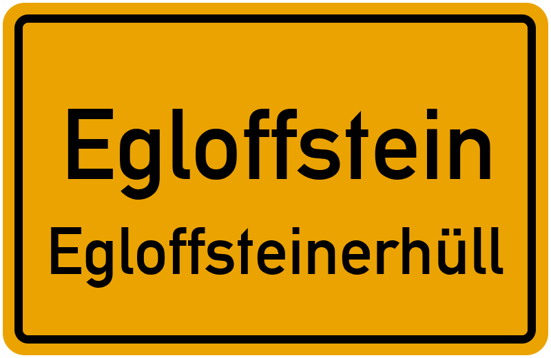 Ortsschild Egloffstein