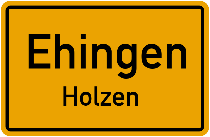 Ortsschild Ehingen