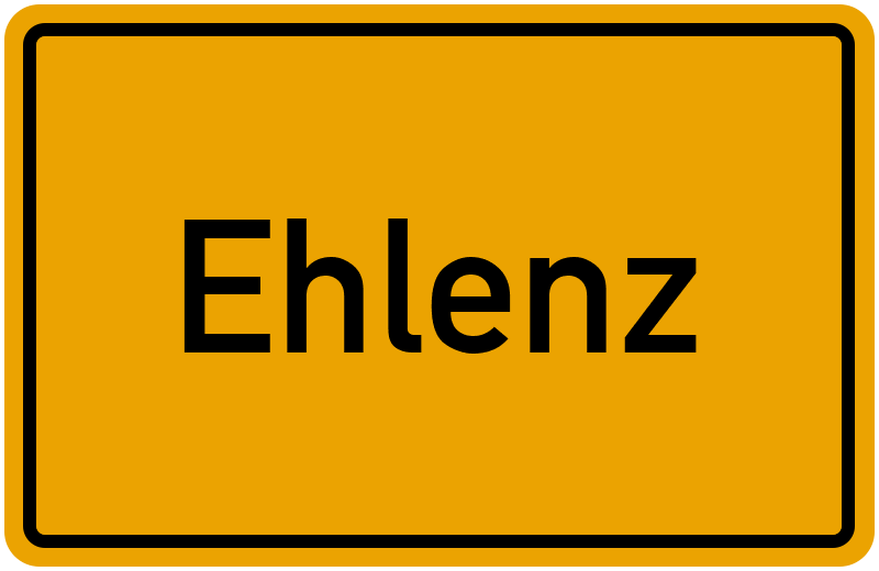 Ortsschild Ehlenz
