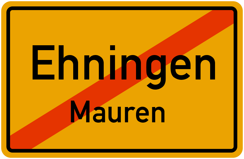 Ortsschild Ehningen