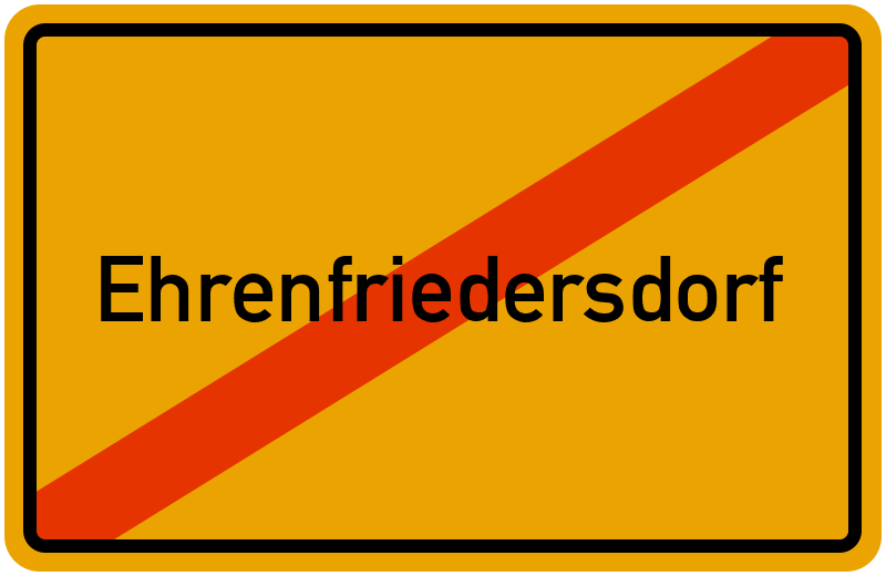 Ortsschild Ehrenfriedersdorf
